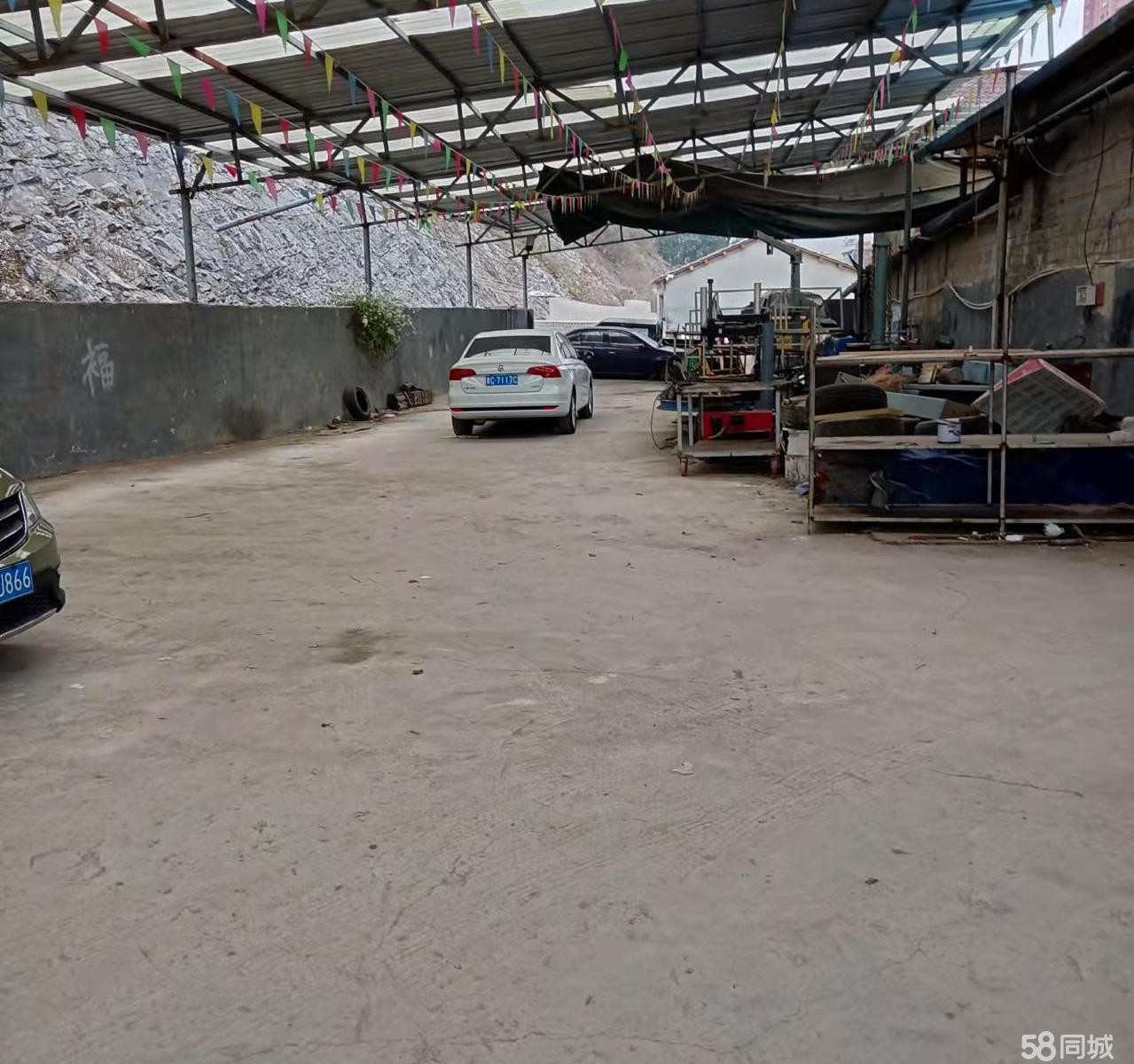 (转让)可用于修车,美容保养,停车,有办公室,员工住宿区,生活区。
