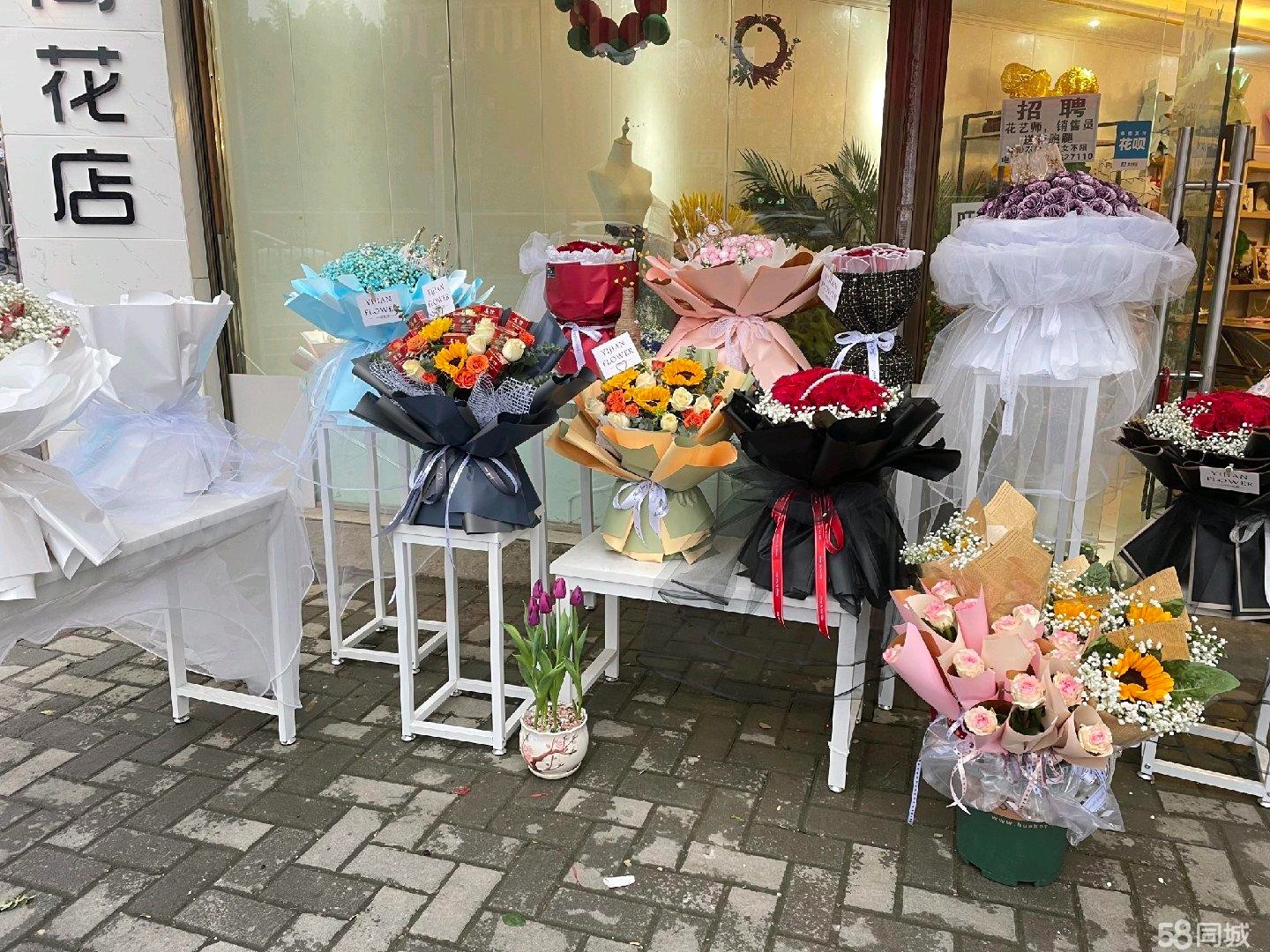 (转让)临街门面花店转让，全转也可空转
