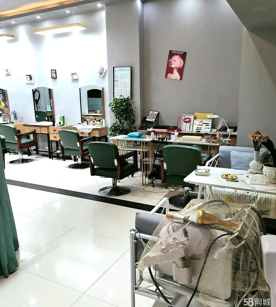 (转让)美发店转让，临街门面，生意稳定，十年老店