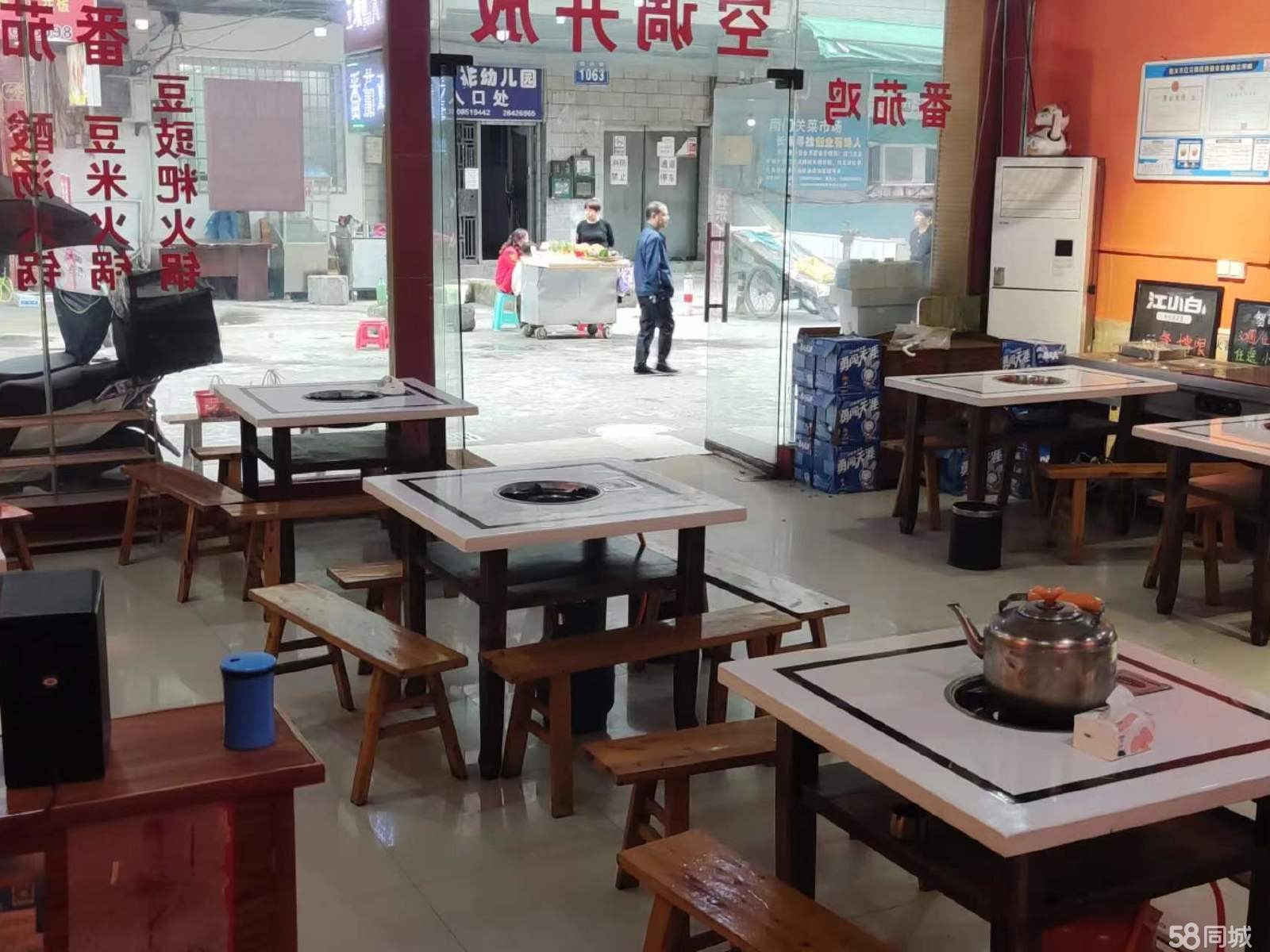 (转让)临街公司门面，人流量大，110平米，适合任何行业
