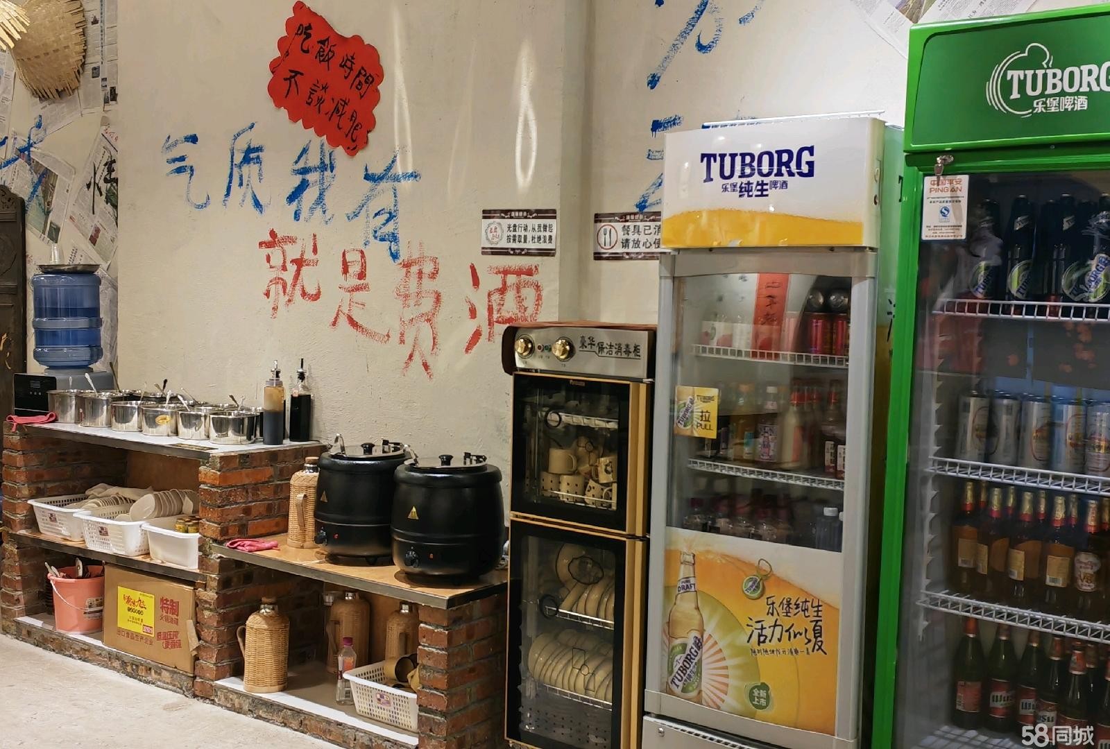 (转让)临街旺铺、停车方便、内设包房、开通天然气，整体转让