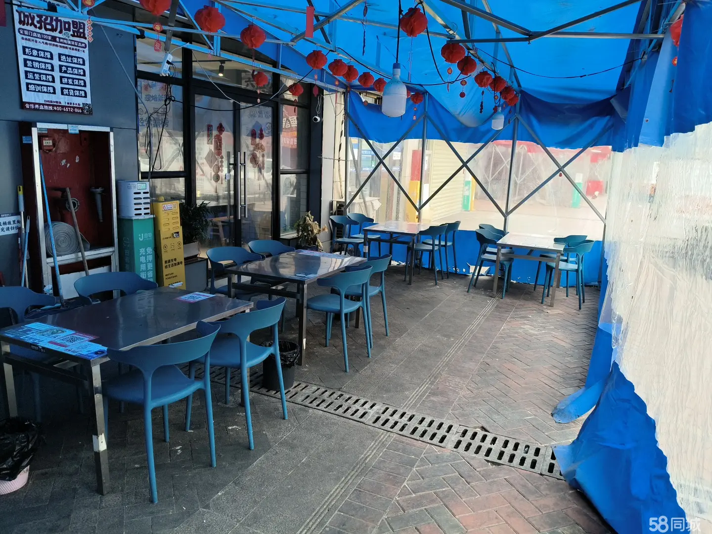 (转让)双门头店，使用面积有一百多平，可外摆，厨房面积十几平