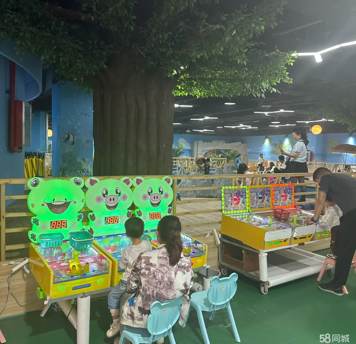 转让）以海边为风格打造的一家室内赶海乐园，整体转让，接手可经营。